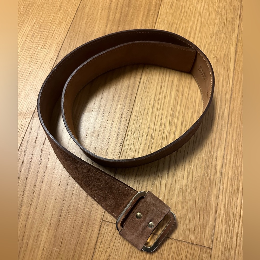 Piombo Belt nubuk made in Italy